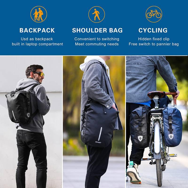 Túi đựng đồ Rhinowalk 2021 đa năng chống thấm nước 20L cho xe đạp