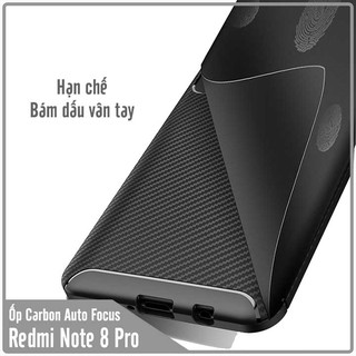 Ốp lưng Xiaomi Redmi Note 8 Pro chống sốc Carbon Auto Focus