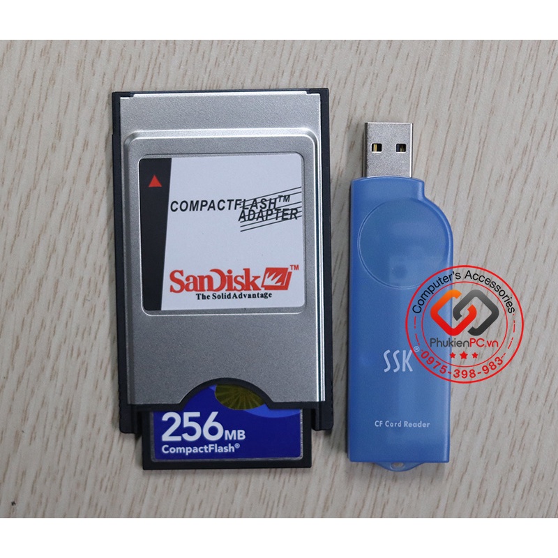 Thẻ nhớ CF Card 256Mb hãng SANDISK cho máy CNC công nghiệp