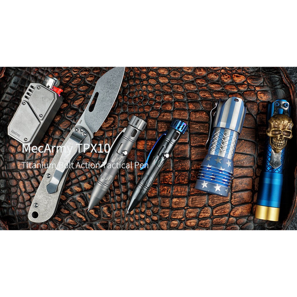 Bút titanium MecArmy TPX10 đầu có spiner