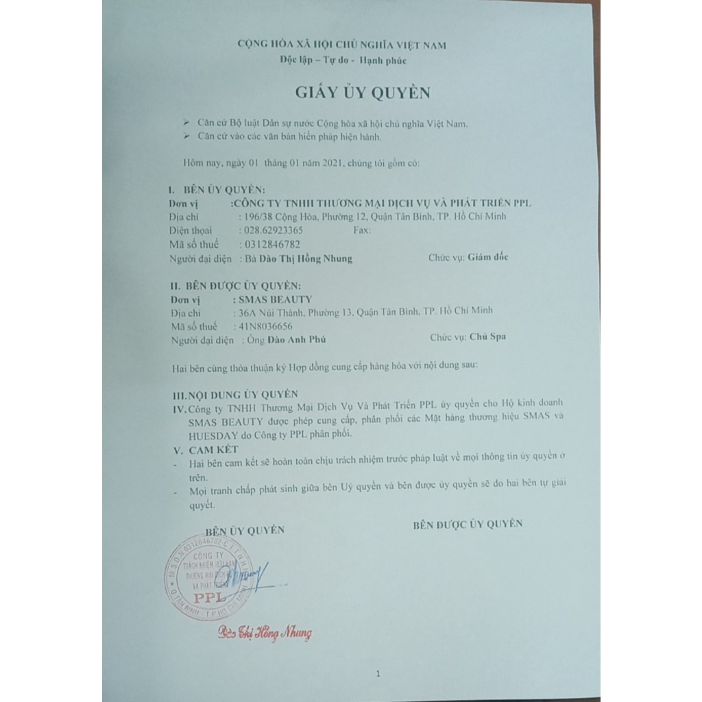 Tinh Chất Dưỡng Ẩm SMAS HA 100ml