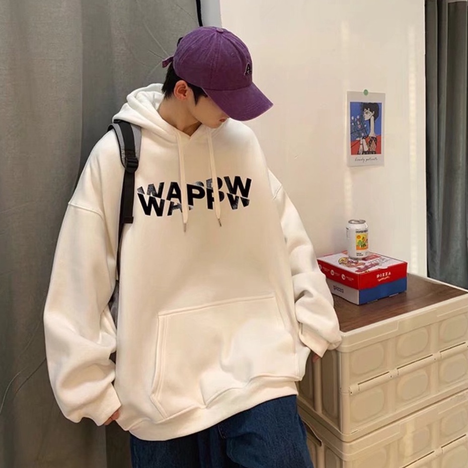 Zipper Hoodie thời trang lỏng lẻo lười biếng Hundred khí chất của người đàn ông hoodie