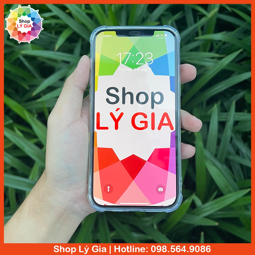Ốp lưng trong suốt chống sốc cho iPhone 15 Pro Max/14 Plus/13 Pro Max/12/12 Pro Max/11/11 Pro Max /X/XR/XS Max/8/7/6