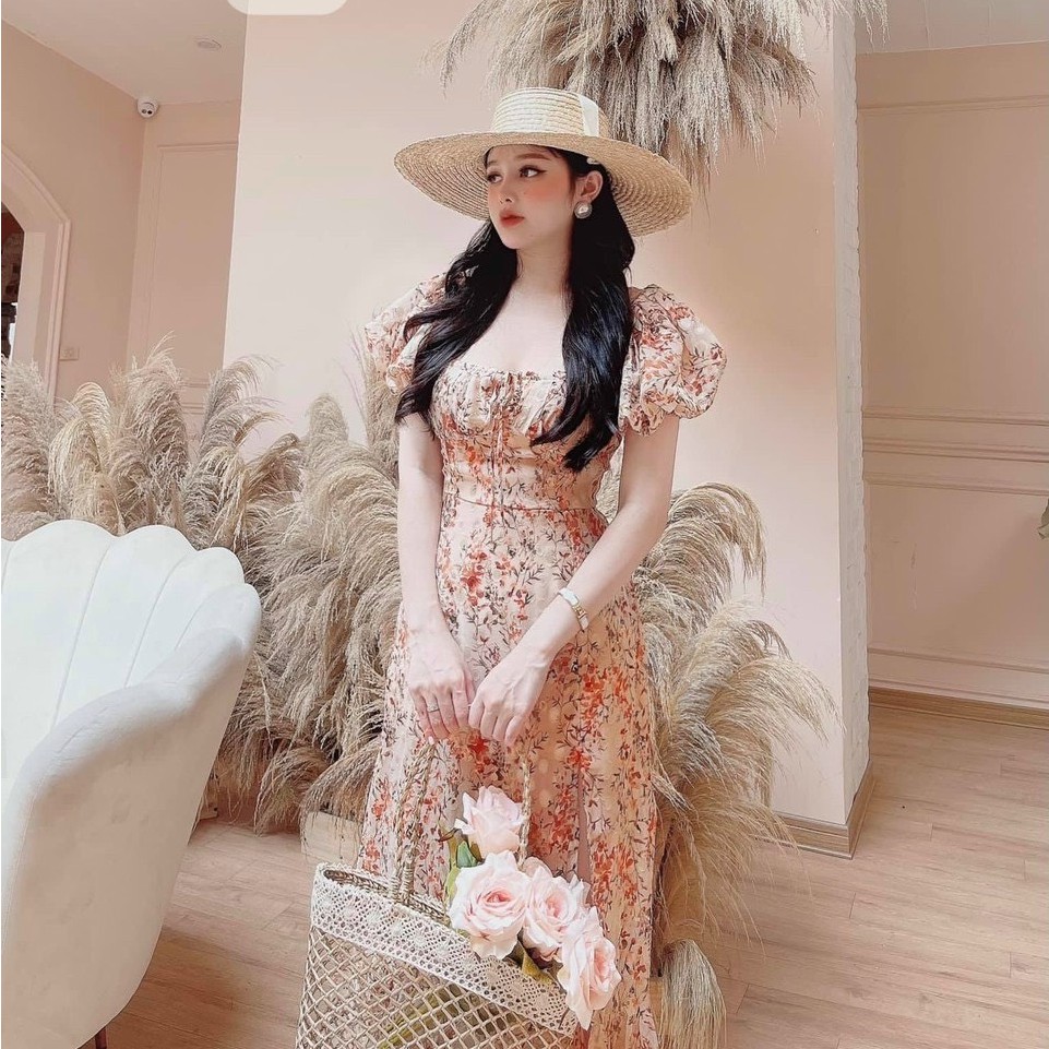 Set đồ nữ cá tính, set váy hoa liền thân đi chơi sang chảnh mùa hè đẹp 8A00168 | BigBuy360 - bigbuy360.vn