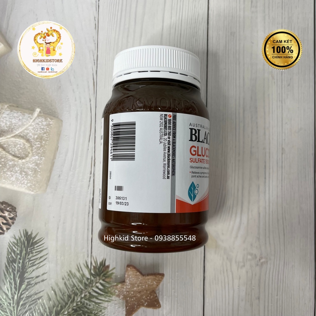 Viên xương khớp blackmores Glucosamine sulfate 1500 one-a-day (mẫu mới)