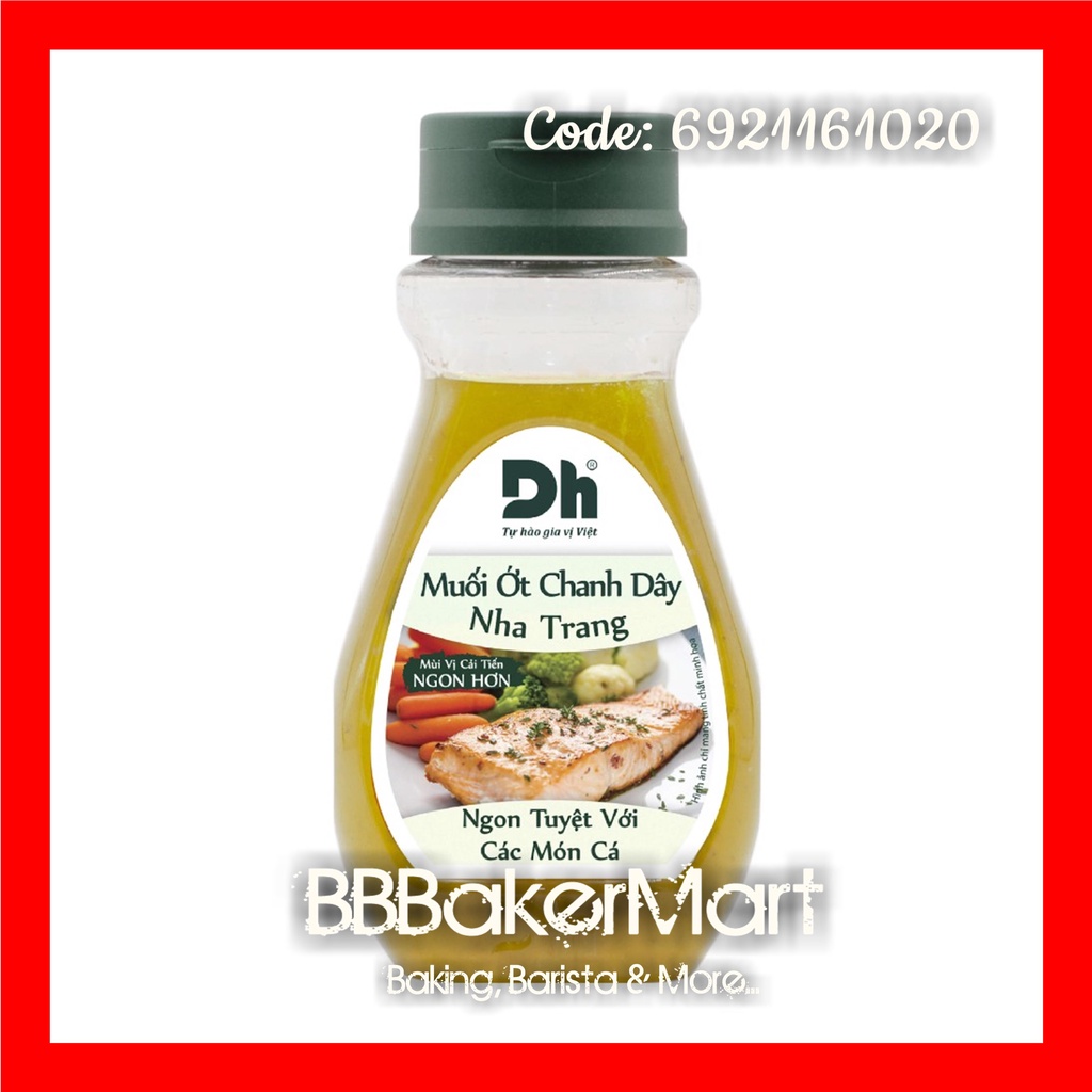 Muối ớt CHANH DÂY Nha Trang NATURAL DH Foods - Chai 200gr