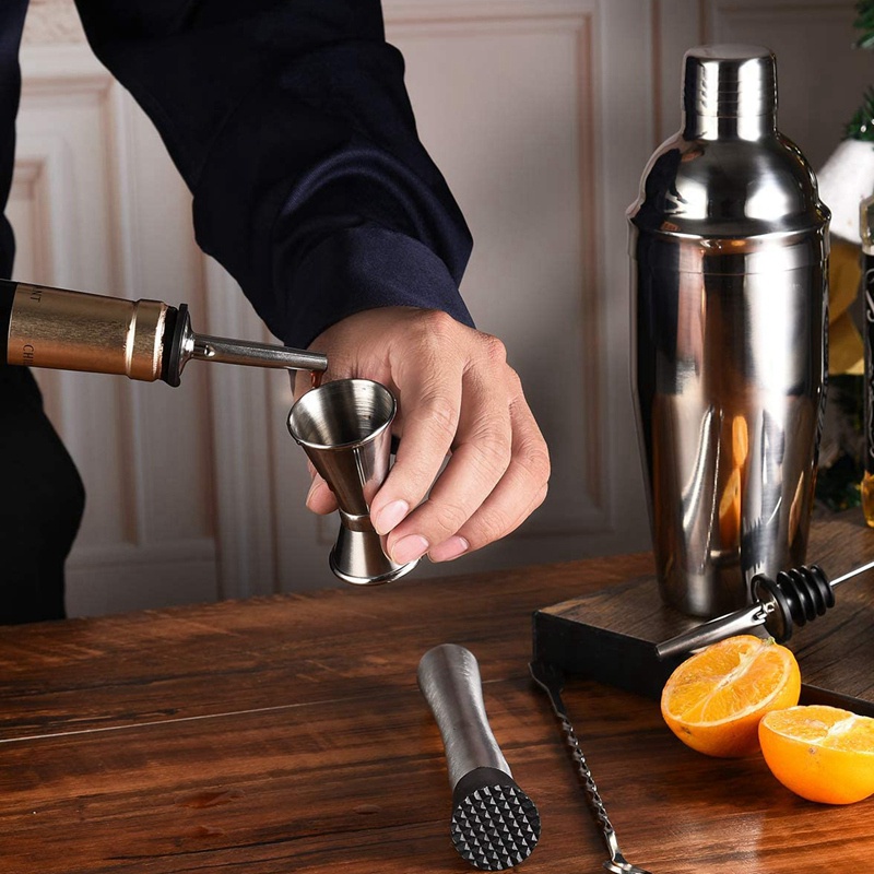 Set 6 Dụng Cụ Pha Chế Cocktail 25 Oz Bằng Thép Không Gỉ Cho Bartender