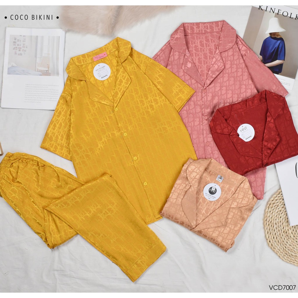 𝑪𝑶𝑪𝑶 𝑩𝑰𝑲𝑰𝑵𝑰 Bộ Đồ Ngủ - Đồ Mặc Nhà Lụa Gấm ( VCD7007 ) | BigBuy360 - bigbuy360.vn