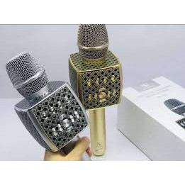 Mic karaoke YS95 cao cấp - Micro Bluetooth YS-95 tích hợp loa bass không dây