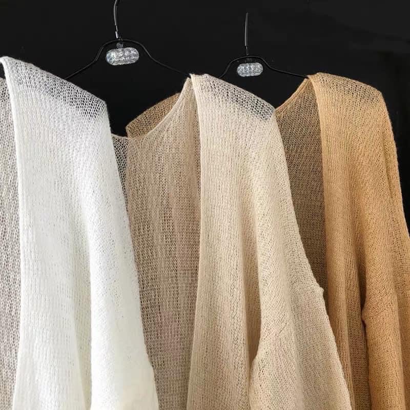 Áo Khoác Nhẹ Cardigan Len Mỏng Hàn Quốc Loại 1 | BigBuy360 - bigbuy360.vn