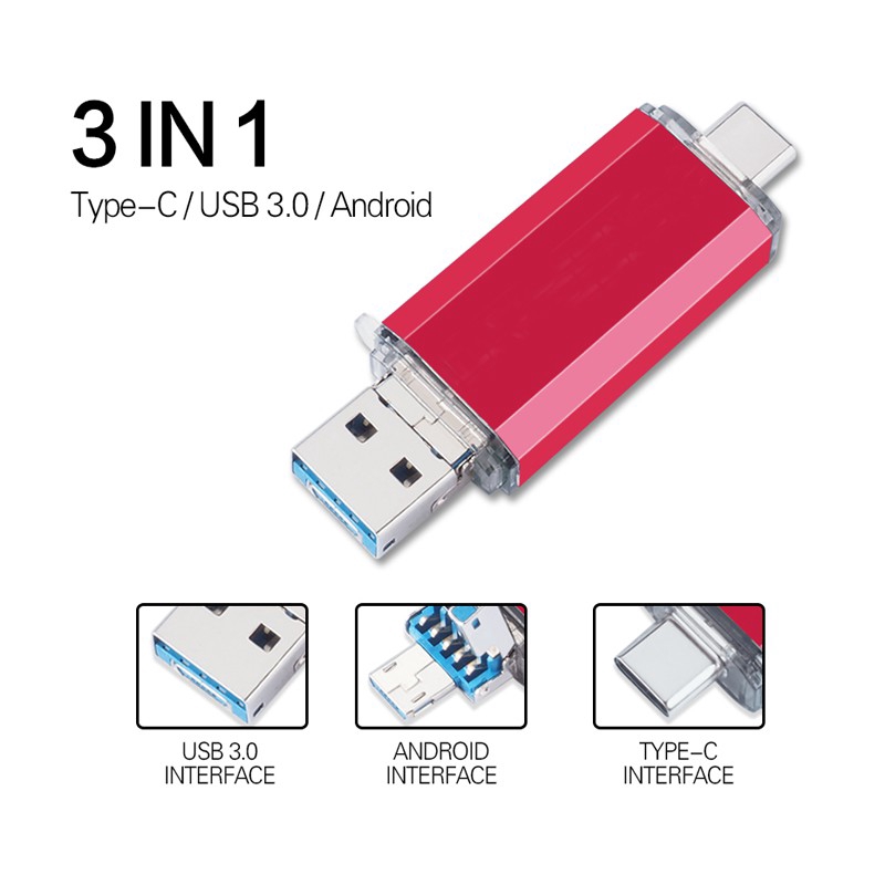 Usb 3.0 &amp; Type-C &amp; Micro Usb 256gb 128gb 64gb 32gb