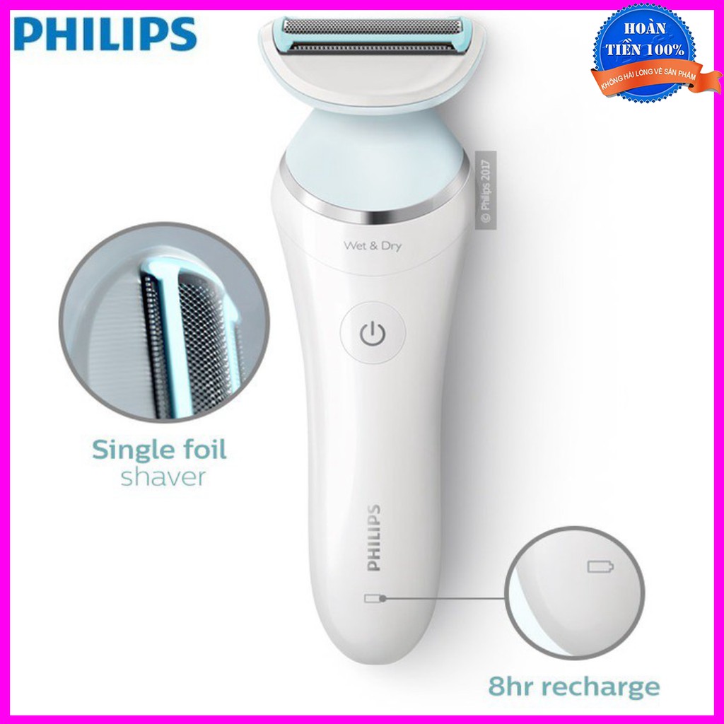 Máy làm sạch lông dùng cho nữ nhãn hiệu Philips BRL130/00 không dây - Bảo hành 12 tháng