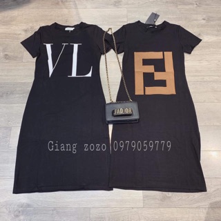 Váy suông túi eo form rộng dáng dài chất đẹp