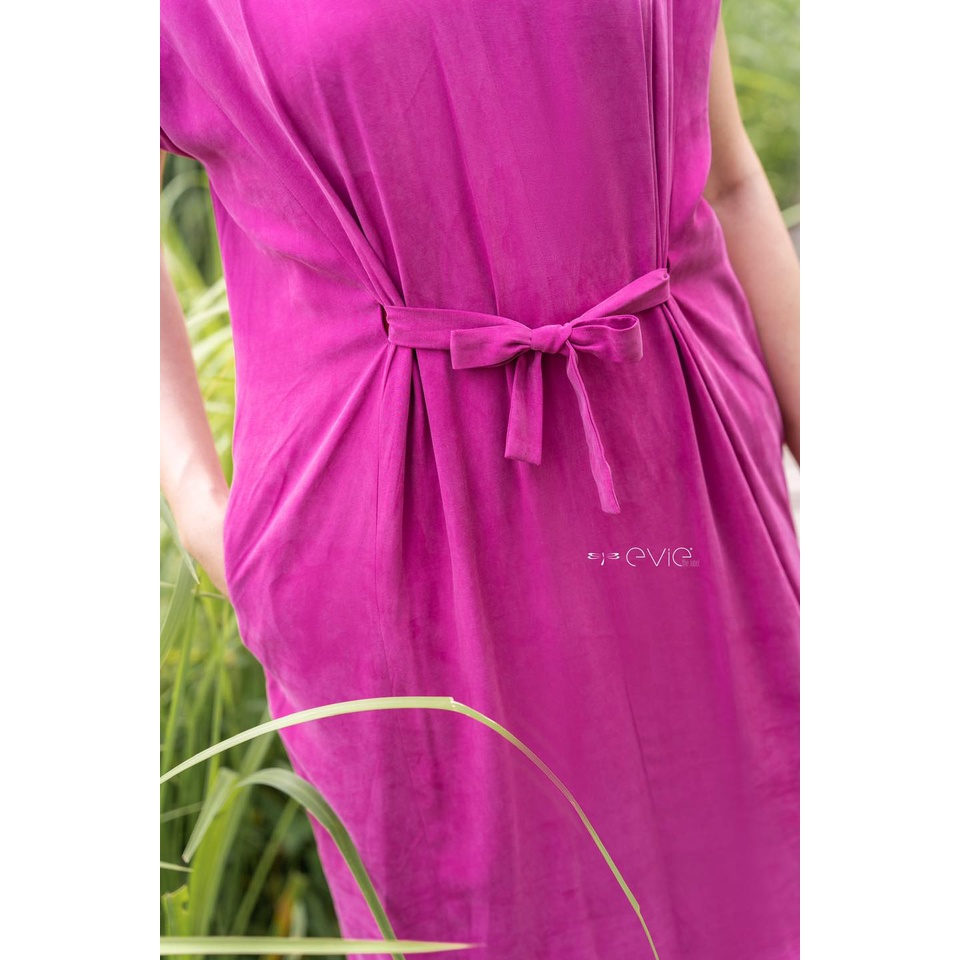 Đầm Zosa_Linen tím hồng