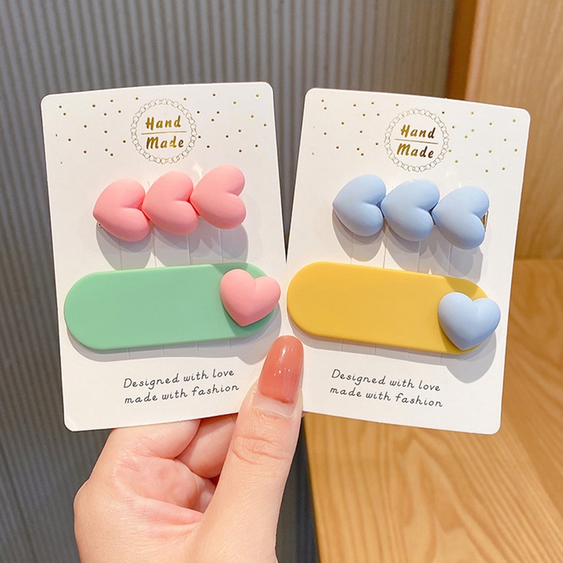 Kẹp Tóc Nữ Màu Sắc Ngọt Ngào Phong Cách Hàn Quốc