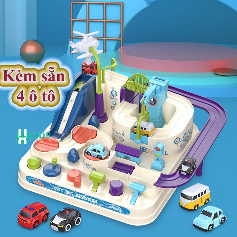 Đồ chơi giáo dục schools điều khiển đường đua ô tô vận động bằng tay phiên bản mới 2022