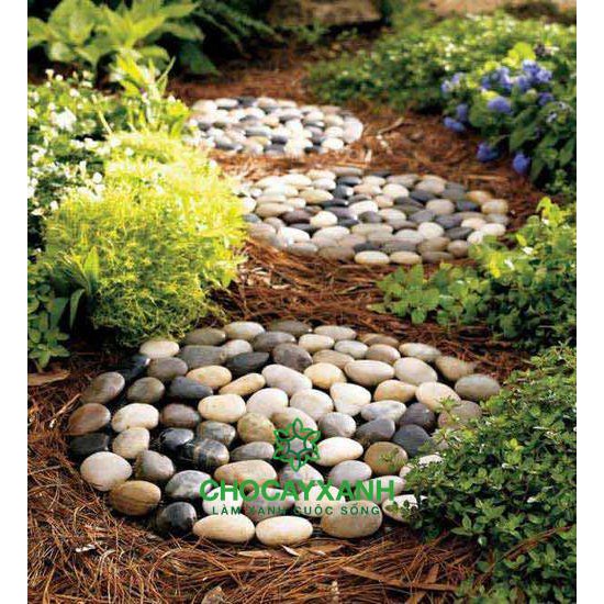 Đá Cuội Tự Nhiên Trang Trí Hỗn Hợp 1 KG