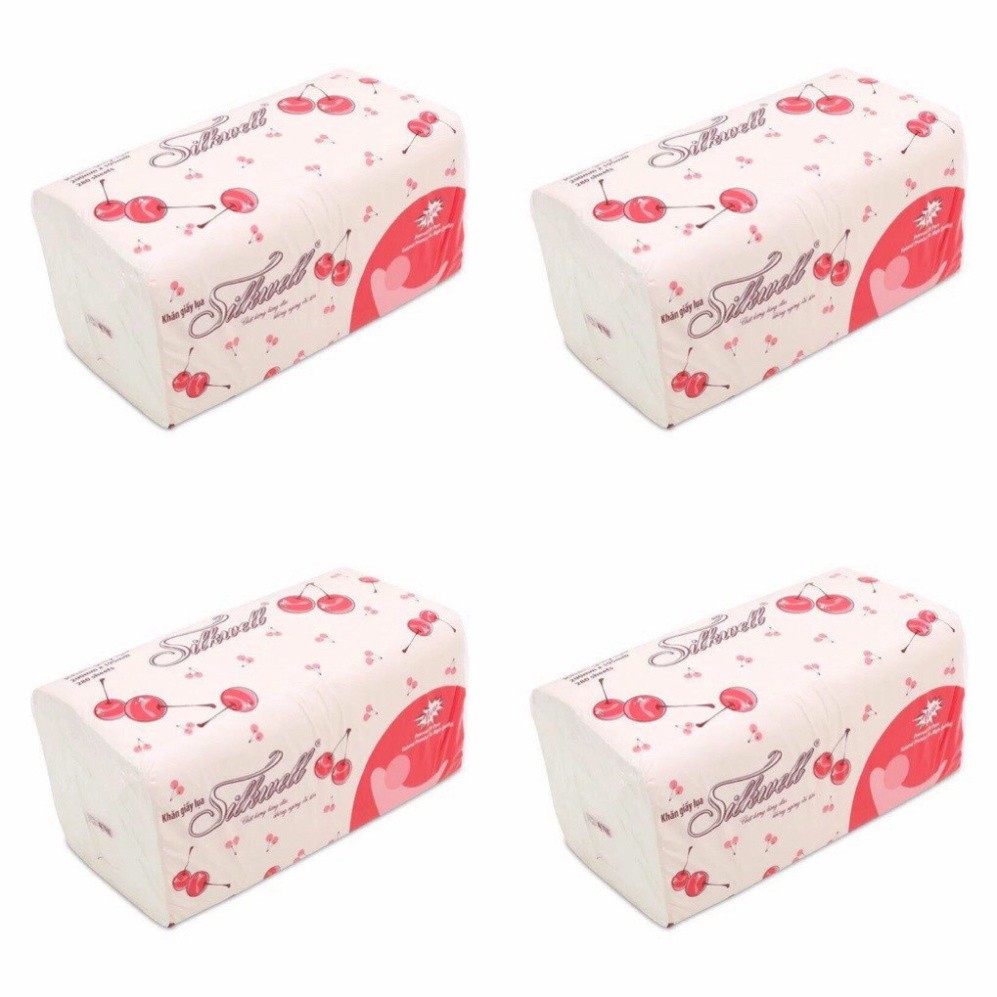 Bịch giấy rút lụa [𝐅𝐑𝐄𝐄𝐒𝐇𝐈𝐏] Silkwell 280 tờ cao cấp