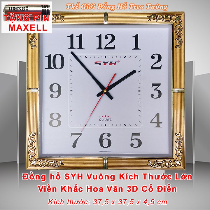 ĐỒNG HỒ ĐẸP – VIỀN VÀNG ĐỒNG KHẮC VÂN CỔ ĐIỂN – BẢO HÀNH 1 NĂM - TẶNG PIN MAXELL