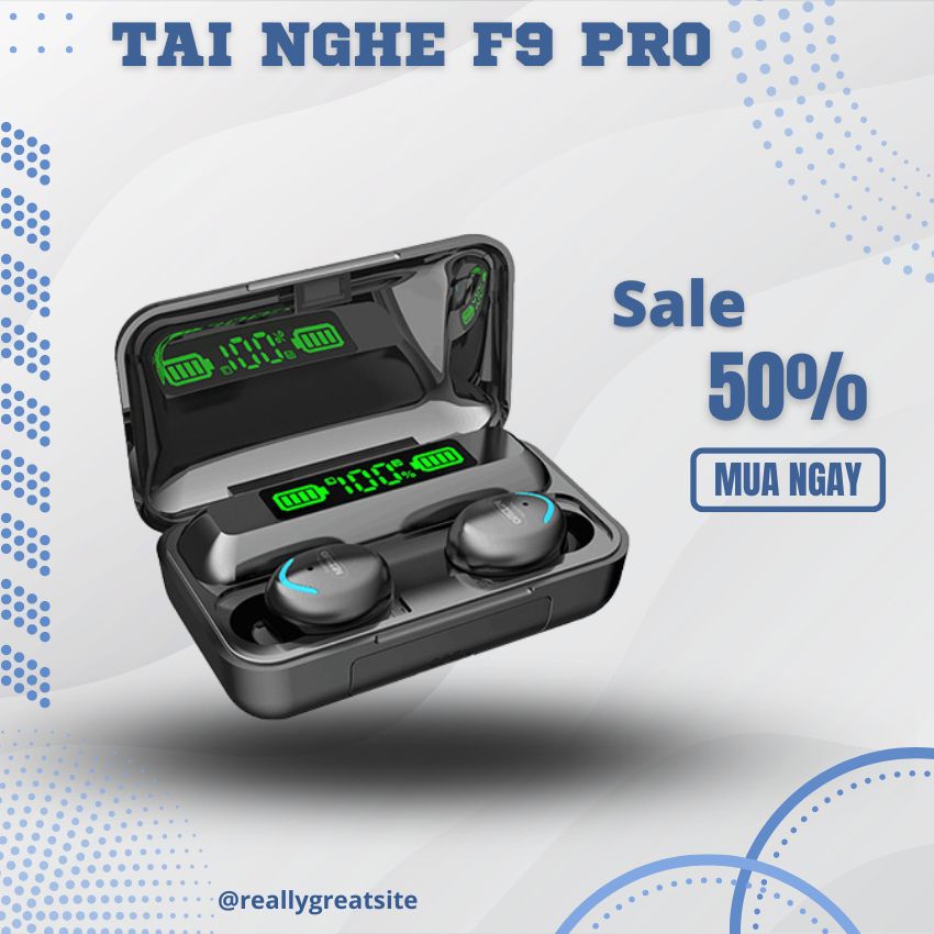 Tai Nghe Bluetooth 5.0 Amoi F9 Pro Không Dây Nút Cảm Ứng Kiêm Sạc Pin Dự Phòng | F9 PRO Melisashop99