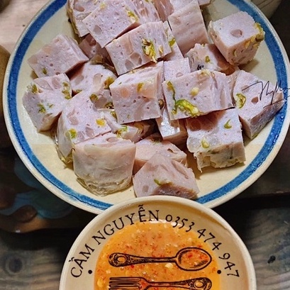 Chả lụa da heo ớt xiêm xanh nhà làm loại kí 4 đòn