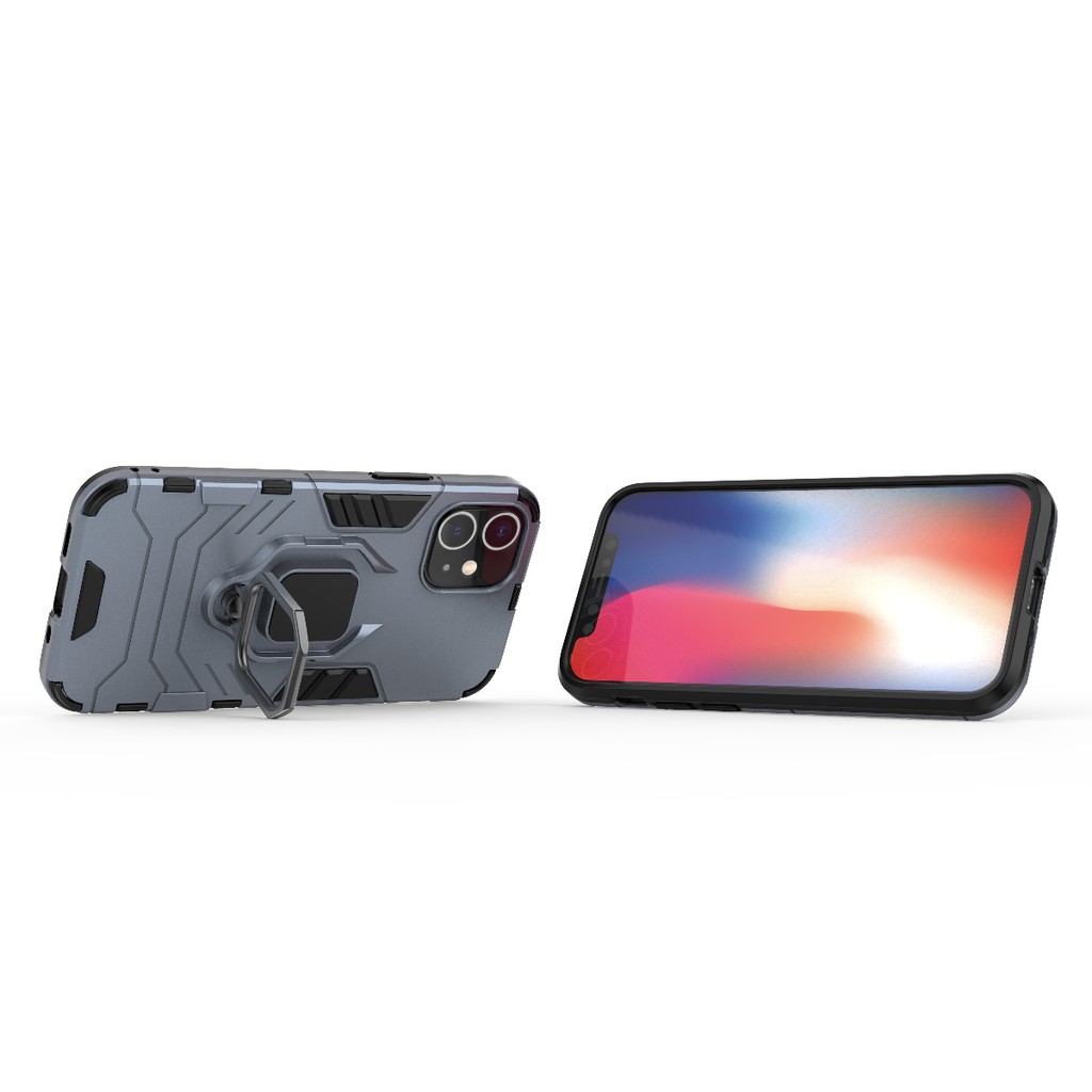 Ốp lưng Iphone 12 Mini Iron Man Iring chống sốc chống va đập mạnh giá đỡ kiêm nhẫn hút ô tô