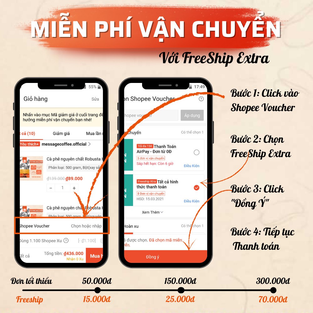 Cà phê nguyên chất Vietnam Specialty rang mộc CAO CẤP thơm trái cây đắng dịu dùng pha phin hoặc pha máy từ Message Coffe | BigBuy360 - bigbuy360.vn