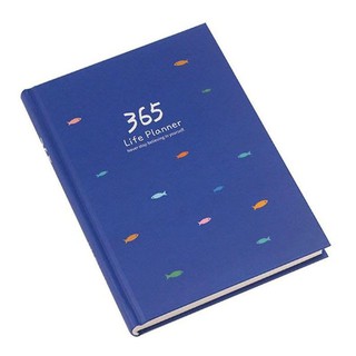 Sổ Kế Hoạch Nhật Ký 365 Ngày Life Planner (Tặng Kèm 2 Tấm Sticker Mini) - Màu Xanh Dương