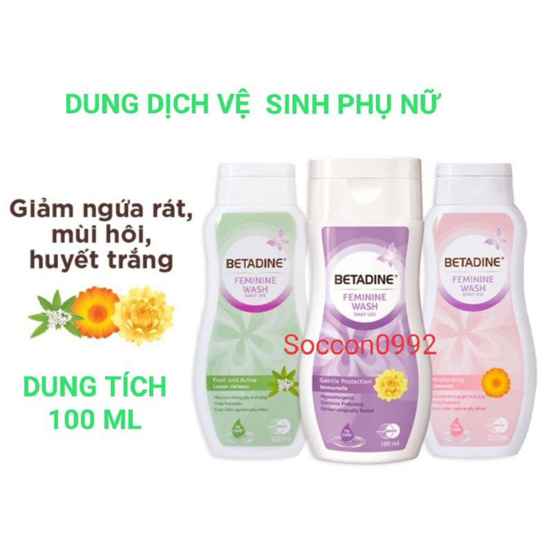 Dung dịch vệ sinh phụ nữ Betadine 100 ml