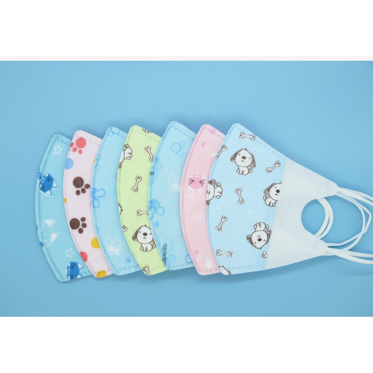 Set 5 cái khẩu trang kháng khuẩn nhiều hình cho bé
