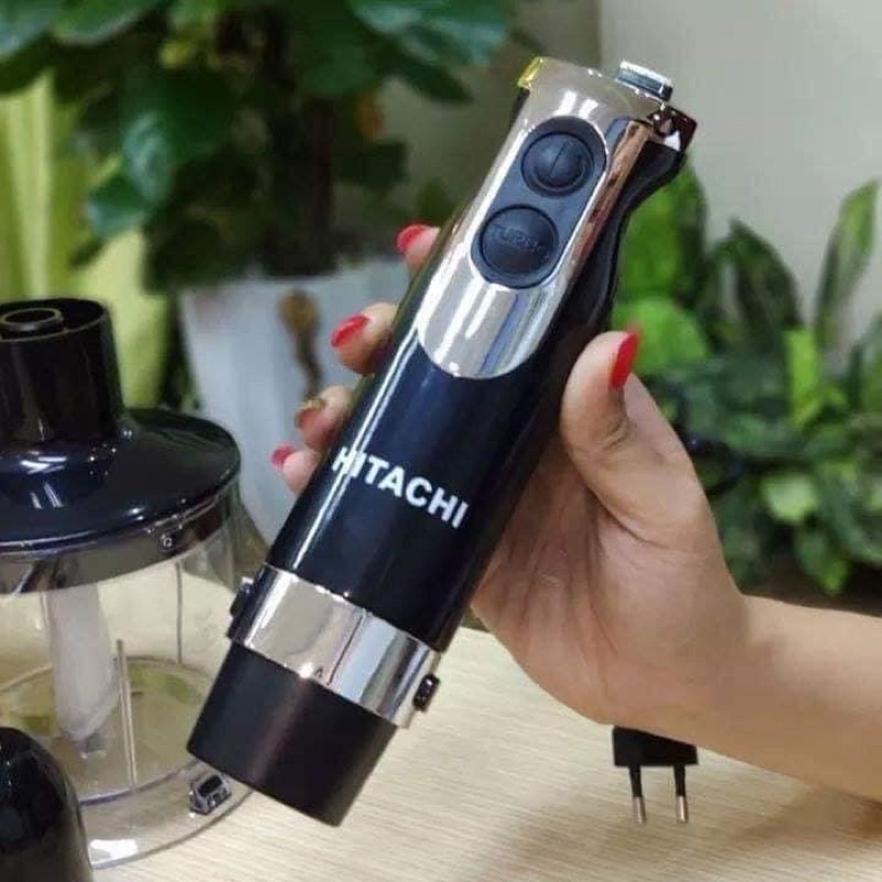 Máy xay cầm tay Hitachi - Phù hợp chế biến đồ ăn dặm cho bé, xay thịt, xay sinh tố, đánh trứng, công nghệ Nhật Bản