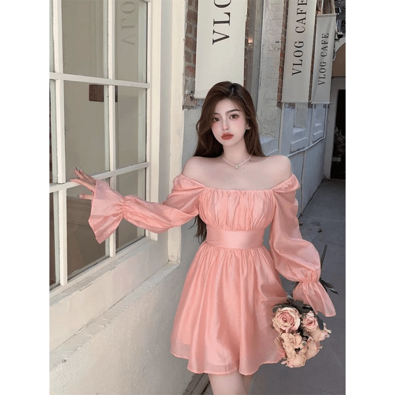 Đầm Tơ Ánh Kim Kiểu Dáng Hàn Quốc UP hhp (Mẫu Mới)