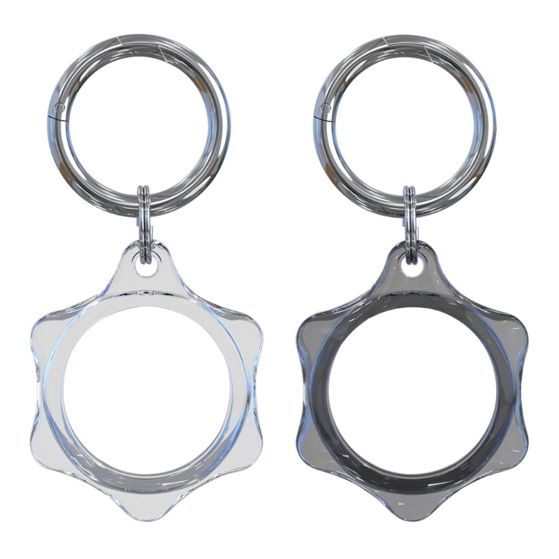 [Hàng mới về] Vỏ trong suốt chống rơi chống sốc có móc khoá bảo vệ thời trang thích hợp cho AirTag