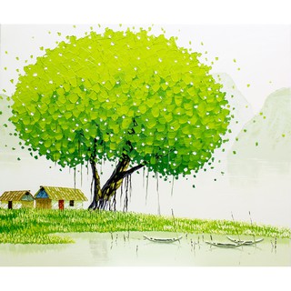 Tranh Treo Tường Canvas Phong Cảnh Nghệ Thuật 60 x 50 cm TTT-0086