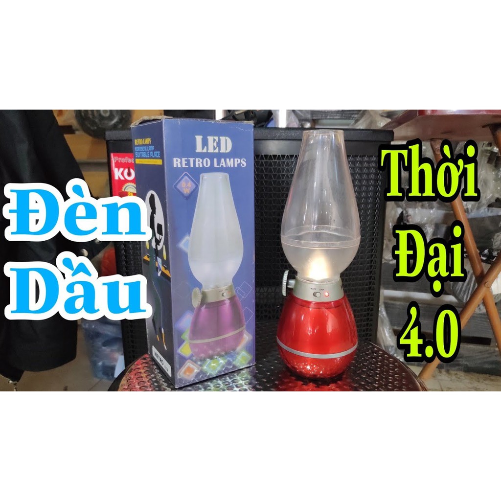 Đèn Dầu cảm ứng Điện Tử LED Thổi Tắt khi bật - Đèn dầu cảm ứng không khói khi thổi