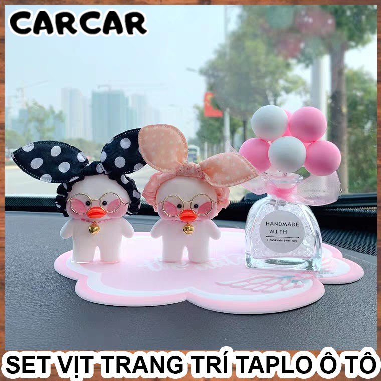 Trang trí taplo ô tô set vịt LALAFANFAN xinh xắn