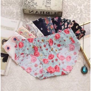 Set 10 quần lót su điều hoà hoạ tiết hoa