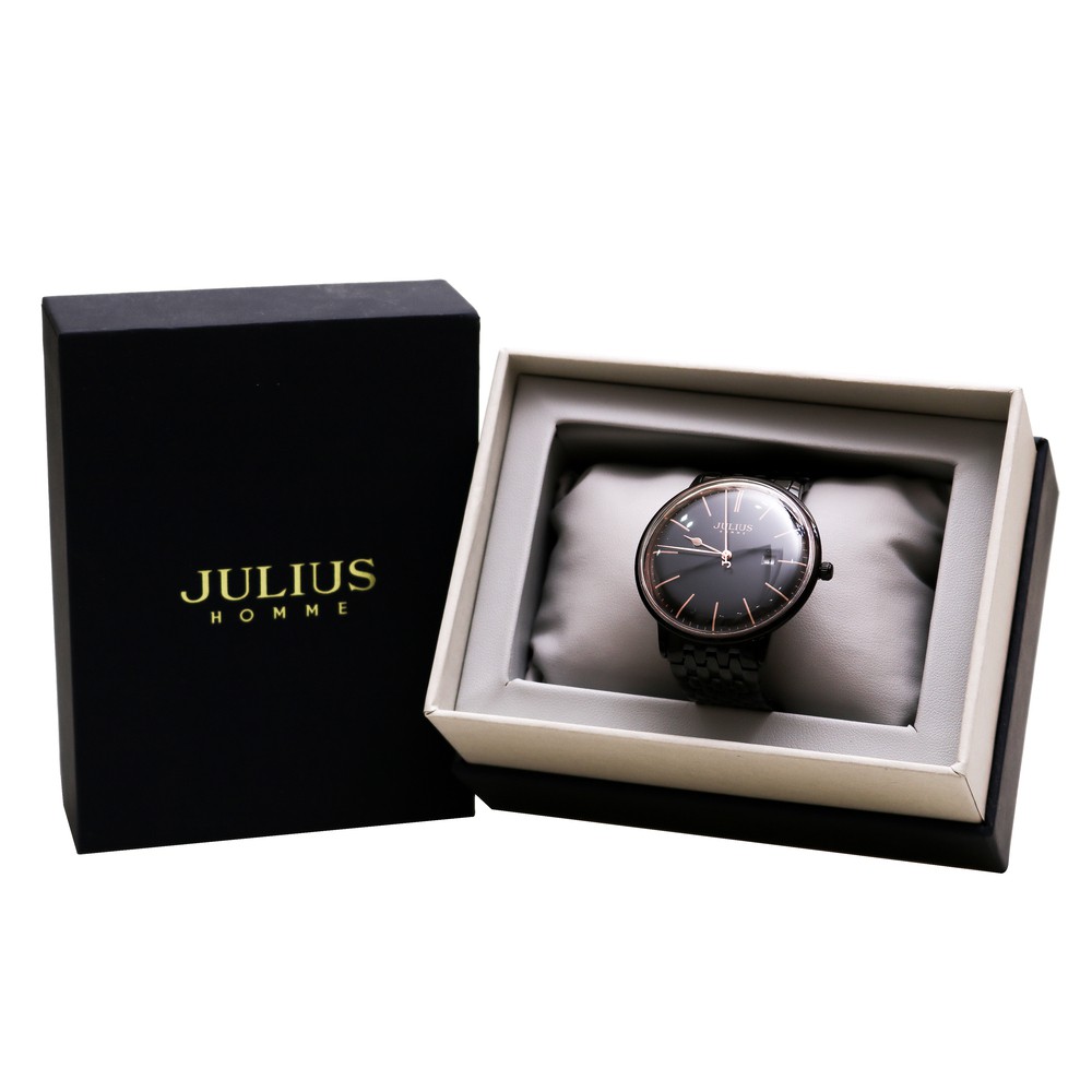Đồng hồ nam Julius JAH-130 mặt kính cong cổ điển