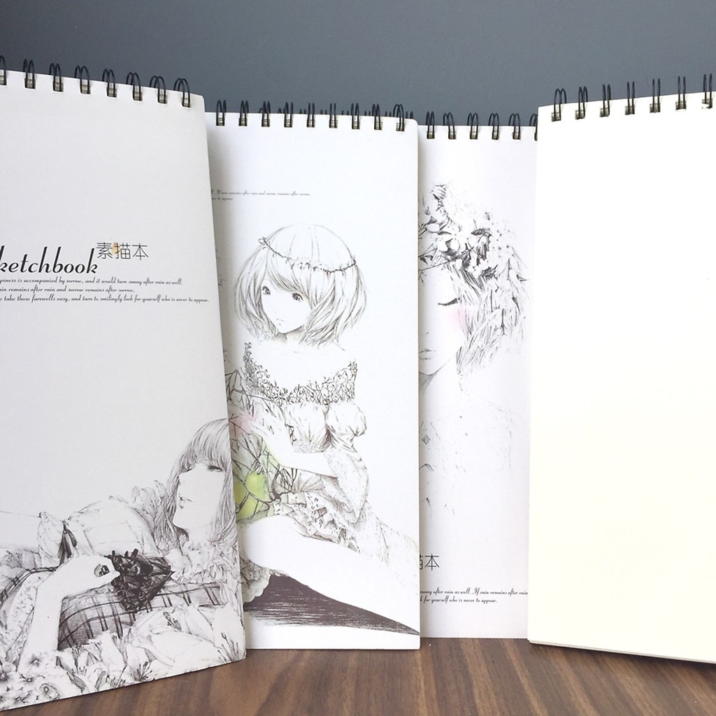 Sổ Vẽ Ký Hoạ Gáy Lò Xo Cao Cấp A4 Sketchbook