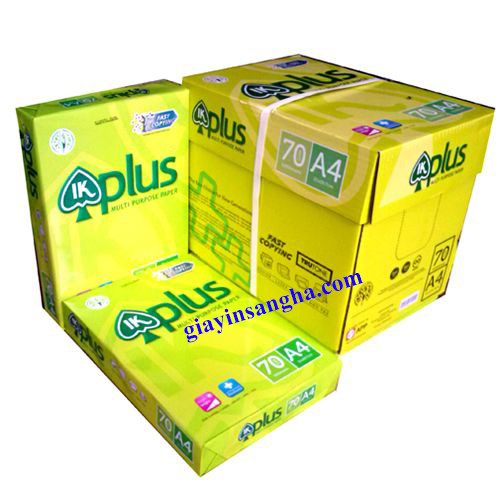 GIẤY A4, A5 IK PLUS 500 TỜ  ĐỊNH LƯỢNG 70 GSM