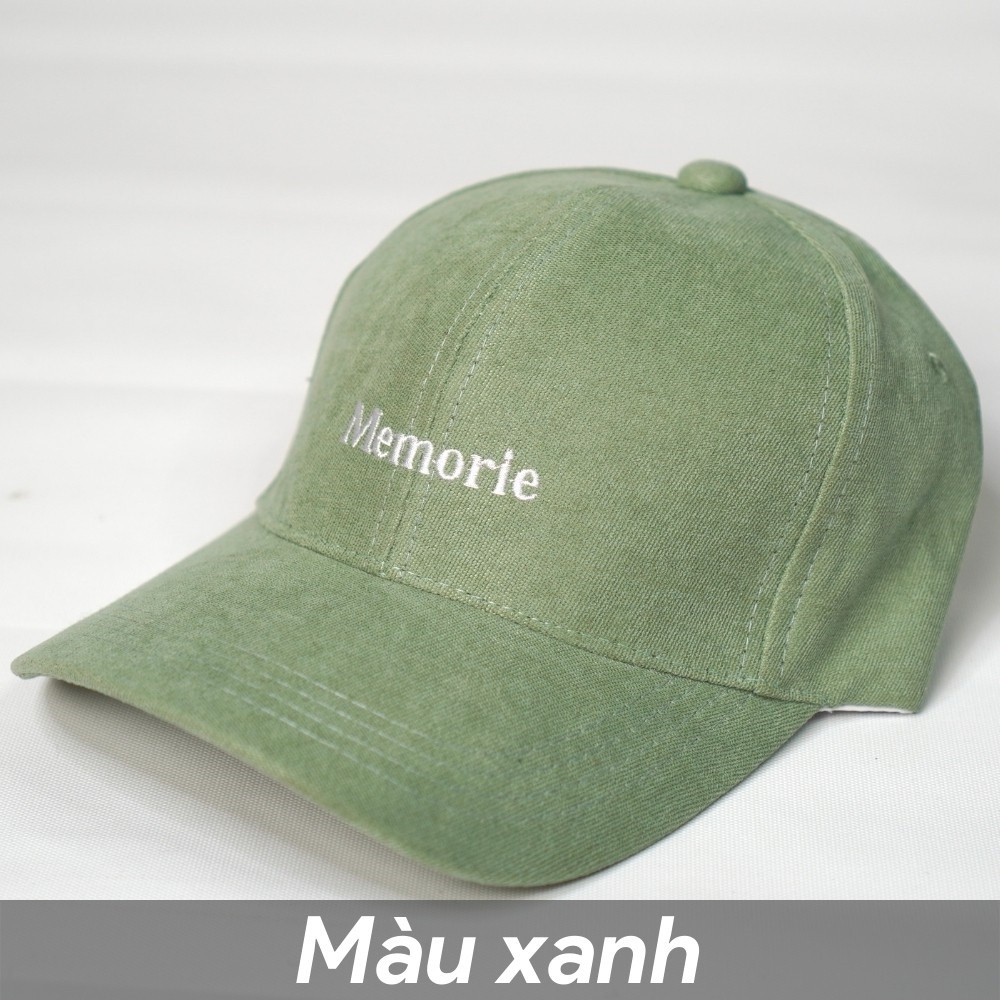 Mũ lưỡi trai | Nón kết thêu chữ Memorie phong cách Hàn Quốc Unisex Nam Nữ 2022