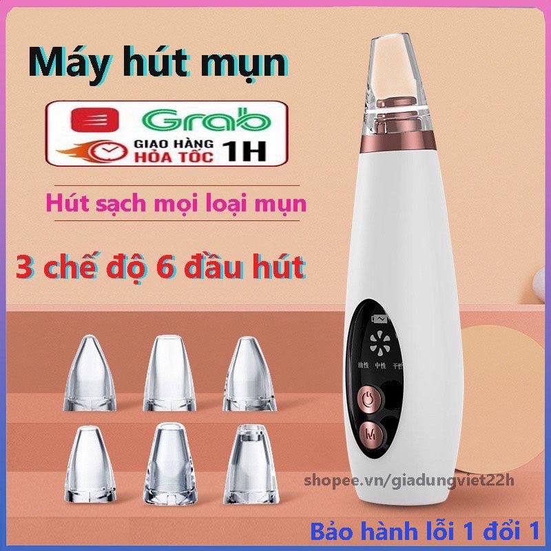 Máy hút mụn làm sạch lỗ chân lông mini cầm tay hút mụn cám mụn đầu đen