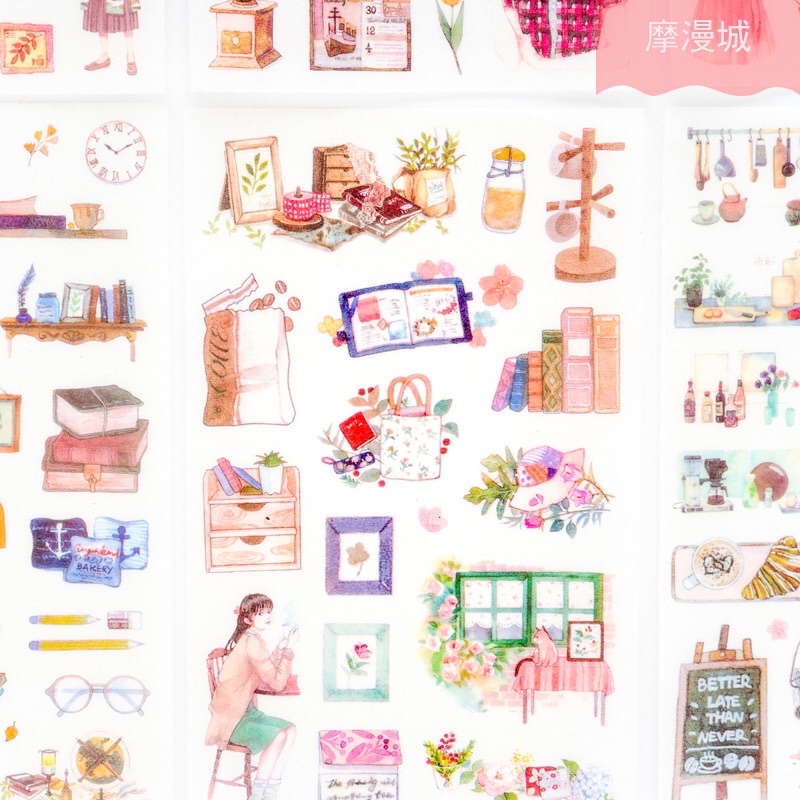 Sticker hình dán đồ dùng nhà bếp trang trí sổ Bullet Journal