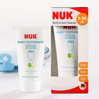 Kem đánh răng trẻ em không Flouride NUK cho bé từ 3-36 tháng