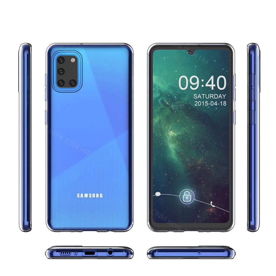 Ốp lưng silicon dẻo trong suốt cho Samsung Galaxy A31 mỏng 0.6mm chính hãng Ultra Thin