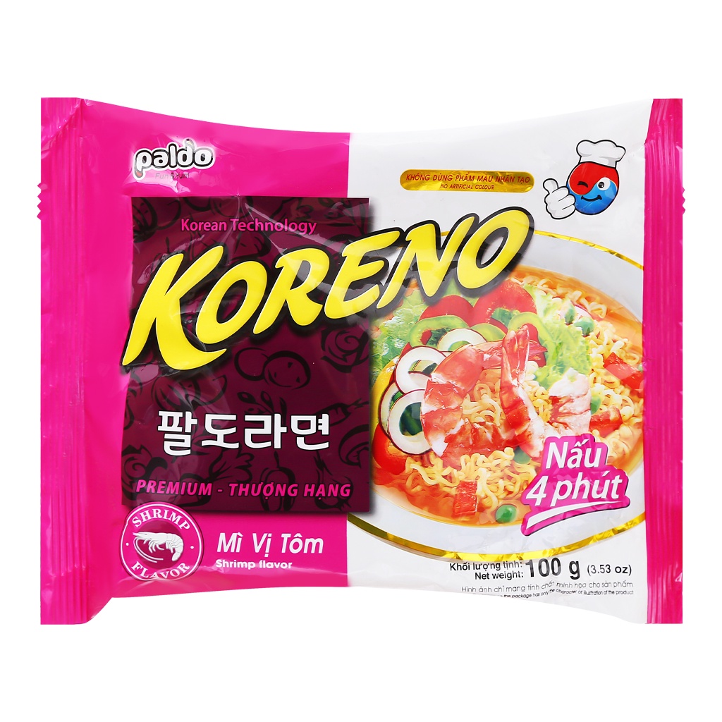 MÌ KORENO VỊ TÔM 100G