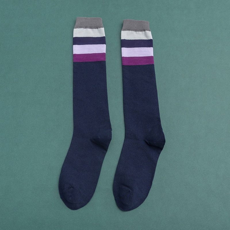 Youyo Vớ Thể Thao Dài Đến Đầu Gối Thoải Mái Thoáng Khí Free Size Kẻ Sọc Cho Nữ