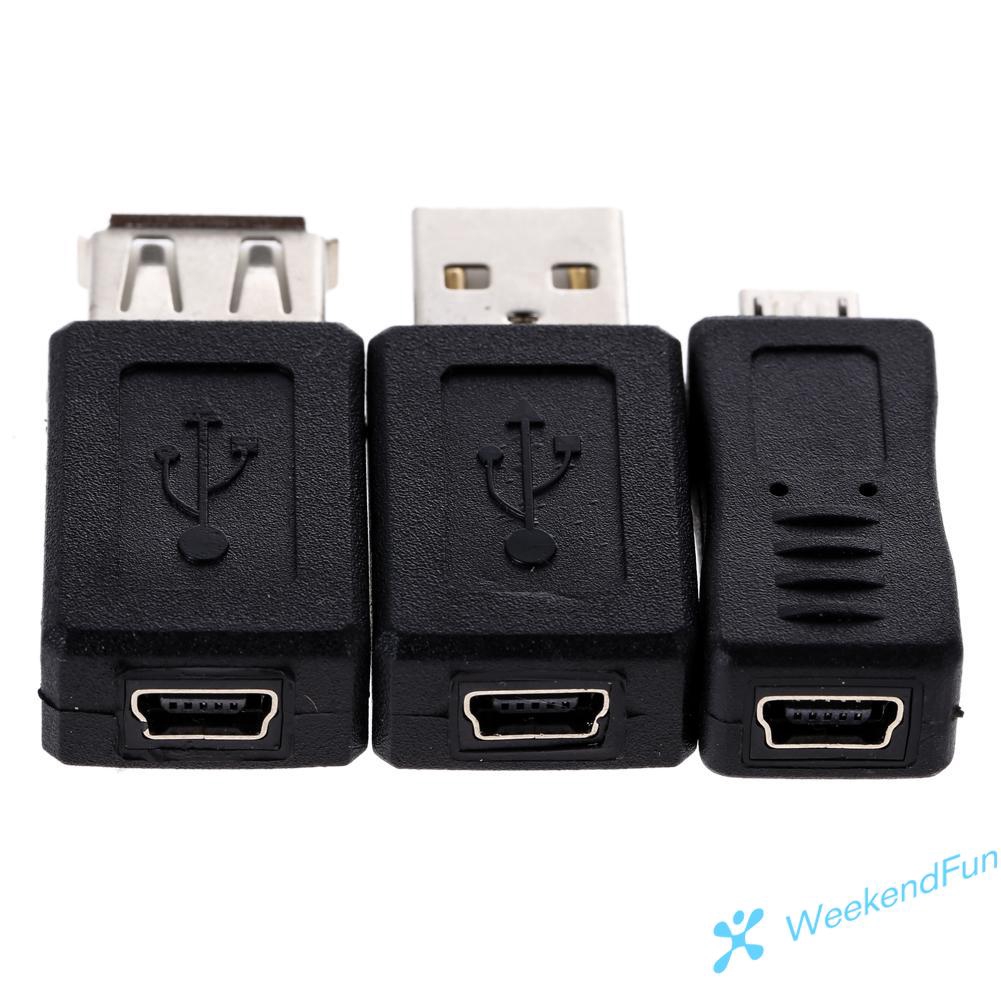 Bộ 12 Đầu Chuyển Đổi Otg F/M Mini Usb Sang Micro Usb Tiện Dụng