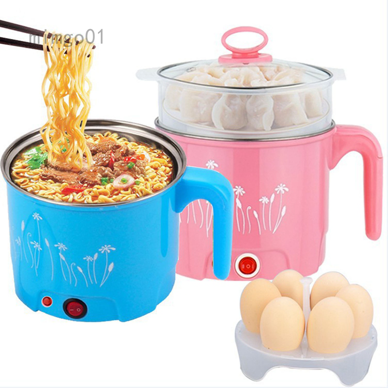 Nồi Điện Nấu Lẩu Mini Bằng Thép Không Gỉ Cho 1-2 Người