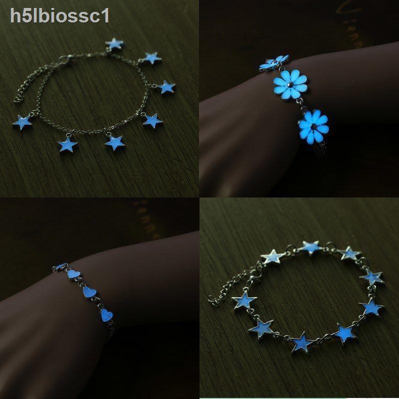 ♚✽Vòng tay dạ quang Vibrato phiên bản Hàn Quốc ngọt ngào ngôi sao hoa tặng bạn gái chân đá huỳnh trái tim cô | BigBuy360 - bigbuy360.vn